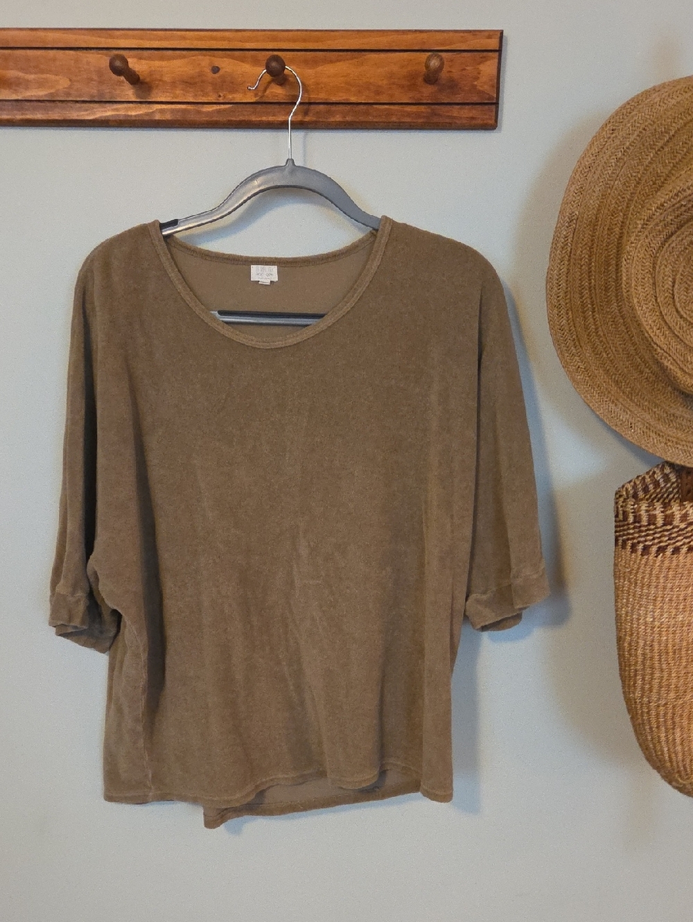 The Simple Folk Terry Tee in Walnut